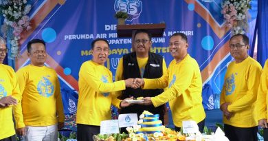 BUPATI H, ASEP JAPAR MENGHADIRI HUT PERUMDA AIR MINUM TIRTA JAYA MANDIRI YANG KE 35 TAHUN
